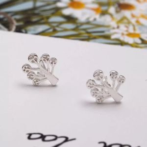 925 Sterling Silver Tree Stud Earrings